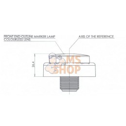 Feu arrière multifonction LED, rond, 12-24V, Ø 140mm, 5 fiches, Kramp | KRAMP Feu arrière multifonction LED, rond, 12-24V, Ø 140