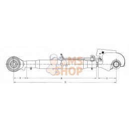 Barre de poussée rotule/crochet 510-M36 cat.2 | KRAMP Barre de poussée rotule/crochet 510-M36 cat.2 | KRAMPPR#925385