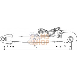 Barre de poussée chape/crochet 390-M30 cat.2 | KRAMP Barre de poussée chape/crochet 390-M30 cat.2 | KRAMPPR#708123