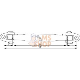 Barre de poussée chape/chape 450-M36 28/25,4 | KRAMP Barre de poussée chape/chape 450-M36 28/25,4 | KRAMPPR#707270