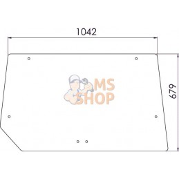 Vitre arrière inférieure | KRAMP Vitre arrière inférieure | KRAMPPR#506591