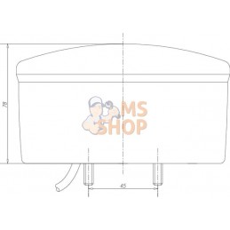 Feu arrière LED rond câblé | KRAMP Feu arrière LED rond câblé | KRAMPPR#776614