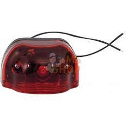 Éclairage de plaque d'immatriculation rouge LED, 12-24V, 101x58.5x59.6mm, Kramp | KRAMP Éclairage de plaque d'immatriculation ro