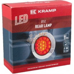 Feu arrière multifonction LED, rond, 12-24V, Ø 152mm, Kramp | KRAMP Feu arrière multifonction LED, rond, 12-24V, Ø 152mm, Kramp 