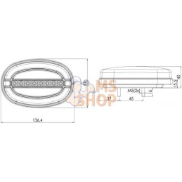 Feu avant multifonction rectangulaire LED 12-24V KRAMP | KRAMP Feu avant multifonction rectangulaire LED 12-24V KRAMP | KRAMPPR#