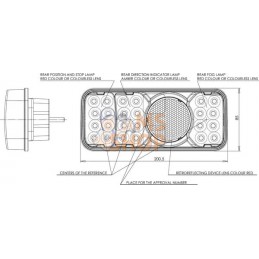 Feu arrière LED rectangle gauche câblé | KRAMP Feu arrière LED rectangle gauche câblé | KRAMPPR#776615