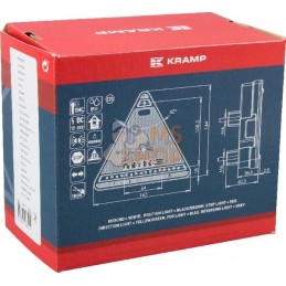 Feu arrière LED triangle gauche, 12-24V, 163x144x38.8mm, Kramp | KRAMP Feu arrière LED triangle gauche, 12-24V, 163x144x38.8mm, 