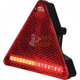 Feu arrière LED triangle gauche, 12-24V, 163x144x38.8mm, Kramp | KRAMP Feu arrière LED triangle gauche, 12-24V, 163x144x38.8mm, 