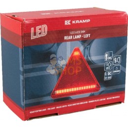 Feu arrière LED triangle gauche, 12-24V, 163x144x38.8mm, Kramp | KRAMP Feu arrière LED triangle gauche, 12-24V, 163x144x38.8mm, 