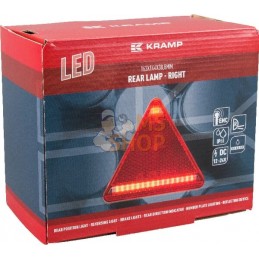 Feu arrière LED triangulaire droit, 12-24V, 163x144x38.8mm, Kramp | KRAMP Feu arrière LED triangulaire droit, 12-24V, 163x144x38