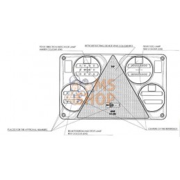 Feu arrière LED rectangle gauche 12-24V, 232x142x59mm, Kramp | KRAMP Feu arrière LED rectangle gauche 12-24V, 232x142x59mm, Kram