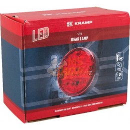 Feu multifonction arrière LED 12V rond câblé Ø 142mm, Kramp | KRAMP Feu multifonction arrière LED 12V rond câblé Ø 142mm, Kramp 