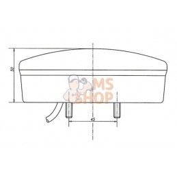 Feu multifonction arrière LED 12V rond câblé Ø 142mm, Kramp | KRAMP Feu multifonction arrière LED 12V rond câblé Ø 142mm, Kramp 