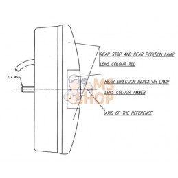 Feu multifonction arrière LED 12V rond câblé Ø 142mm, Kramp | KRAMP Feu multifonction arrière LED 12V rond câblé Ø 142mm, Kramp 