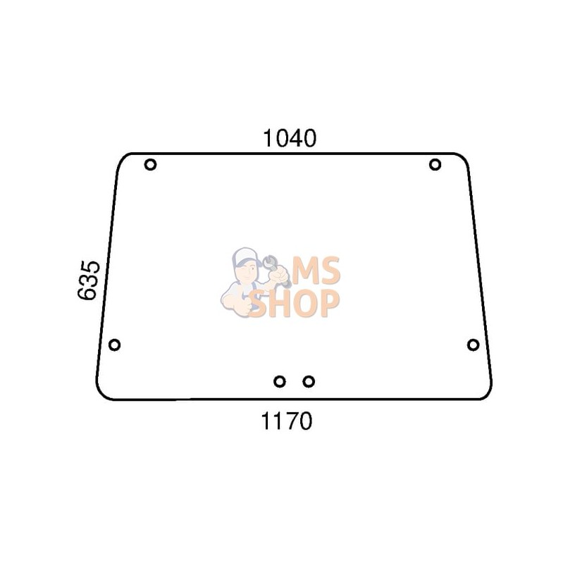 Vitre arrière inférieure | KRAMP Vitre arrière inférieure | KRAMPPR#506792