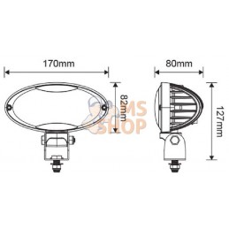 Lampe de travail à LED 40 W 3500 lm - faisceau large | KRAMP Lampe de travail à LED 40 W 3500 lm - faisceau large | KRAMPPR#8409