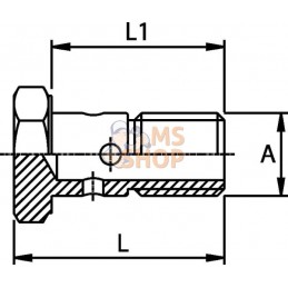 Boulon banjo M14 | KRAMP Boulon banjo M14 | KRAMPPR#461113