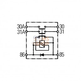 6EK008776011; HELLA; Interrupteur principal batterie; pièce detachée