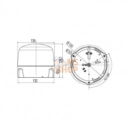 2RL010979001; HELLA; Gyrophare ROTA LED F; pièce detachée