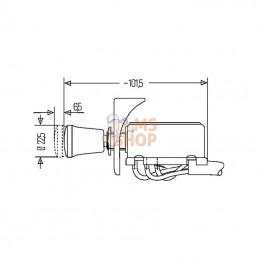 6HD002535101; HELLA; Interrupteur d'avertissement 12V; pièce detachée