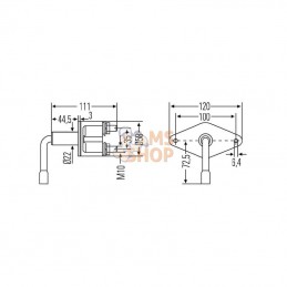 6EK001559001; HELLA; Coupe-batterie 100A Hella; pièce detachée