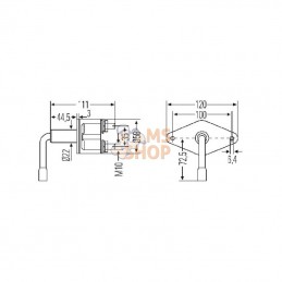 6EK001559001; HELLA; Coupe-batterie 100A Hella; pièce detachée