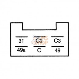4DN008768191; HELLA; Relais clignotant; pièce detachée