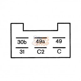 4DM003944091; HELLA; Relais de clignotant Hella; pièce detachée