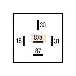 5HE996152151; HELLA; Relais 12V Hella; pièce detachée