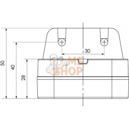 Feu de gabarit LED, carré, 12-24V, 65x65x28mm, Kramp | KRAMP Feu de gabarit LED, carré, 12-24V, 65x65x28mm, Kramp | KRAMPPR#7770