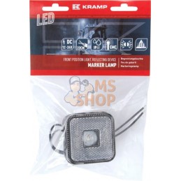 Feu de gabarit LED, carré, 12-24V, 65x65x28mm, Kramp | KRAMP Feu de gabarit LED, carré, 12-24V, 65x65x28mm, Kramp | KRAMPPR#7770