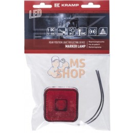 Feu de gabarit LED, carré, 12-24V, 65x65x28mm, Kramp | KRAMP Feu de gabarit LED, carré, 12-24V, 65x65x28mm, Kramp | KRAMPPR#7770