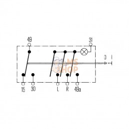 6HF001579061; HELLA; Interrupteur; pièce detachée