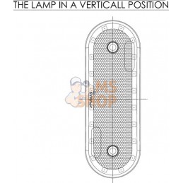 Feu de gabarit LED, rectangulaire, 12-24V, 114x40x25mm, Kramp | KRAMP Feu de gabarit LED, rectangulaire, 12-24V, 114x40x25mm, Kr