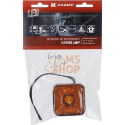 Feu de gabarit LED, carré, 12-24V, 65x65x28mm, Kramp | KRAMP Feu de gabarit LED, carré, 12-24V, 65x65x28mm, Kramp | KRAMPPR#7767