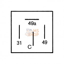 4DB001887041; HELLA; Relais; pièce detachée
