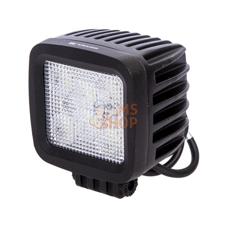 Phare de travail LED carré 42W 3780lm, 10/30V, 100x82x100mm, faisceau large, 6 LED Kramp | KRAMP Phare de travail LED carré 42W 