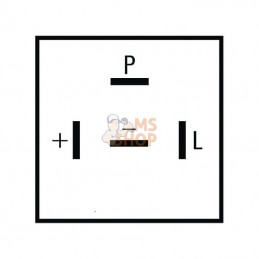 4DB009123041; HELLA; Relais clignotant 24V 4&nbsp;pôles; pièce detachée