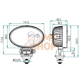 Feu de travail 1800 Lumens | KRAMP Feu de travail 1800 Lumens | KRAMPPR#840691