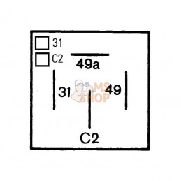 4DM004639061; HELLA; Relais de clignotant; pièce detachée