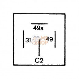 4DM004639061; HELLA; Relais de clignotant; pièce detachée