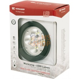 Feu de travail LED 40W 4500lm faisceau large avec cable de connexion | KRAMP Feu de travail LED 40W 4500lm faisceau large avec c