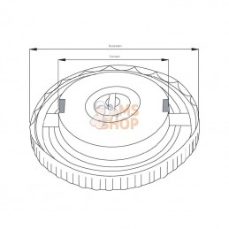 8XY004734001; HELLA; Bouchon de réservoir Hella; pièce detachée