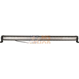 Barre lumineuse LED, 300W, 25500lm, rectangulaire, 12/24V, blanc, 1310x57mm, manchon d'extrémité de câble, Combo, 100 LED, Kramp