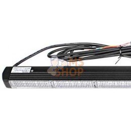 Barre lumineuse, 12/24 V, ambre, boulonnée, 1059x32x53 mm, Multiflash, 10 x 6 LED, Kramp | KRAMP Barre lumineuse, 12/24 V, ambre