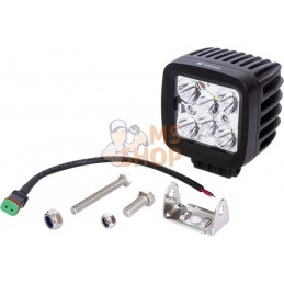 Phare de travail LED carré 42W 3780lm 10/30V, 100x très longue portée 6 LED Kramp | KRAMP Phare de travail LED carré 42W 3780lm 