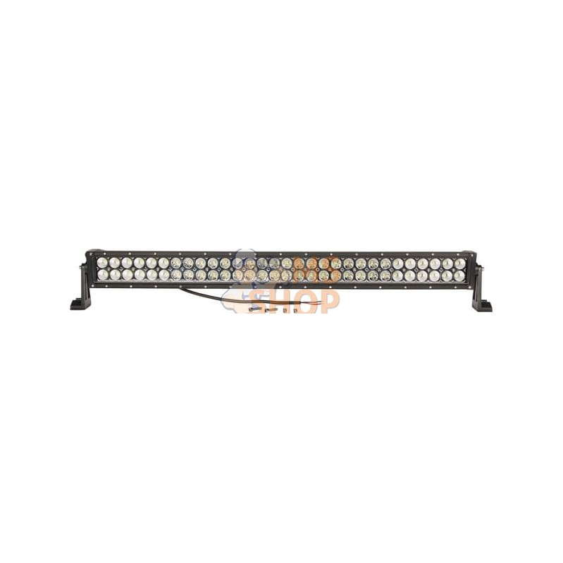 Barre lumineuse LED, 180W, 15300lm, rectangulaire, 12/24V, blanc, 805x57mm, manchon d'extrémité de câble, Combo, 60 LED, Kramp |