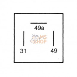 4AZ001879051; HELLA; Centrale clignotante; pièce detachée