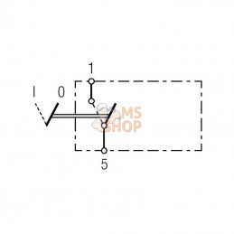 6RH004570382; HELLA; Interrupteur II+I-0 sans ampoule; pièce detachée