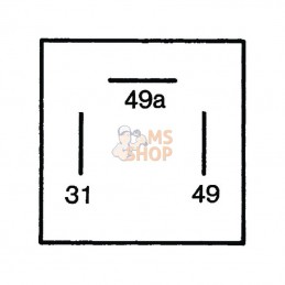 4DB003675011; HELLA; Centrale clignotante 3 br 24V; pièce detachée